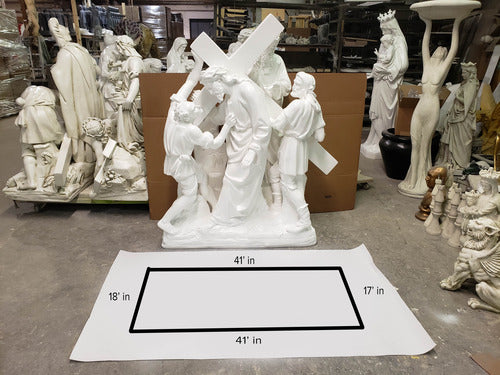 Freestanding Fiberglass Stations of the Cross | Bronze