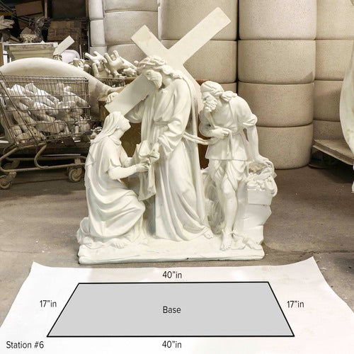 Freestanding Fiberglass Stations of the Cross | Bronze