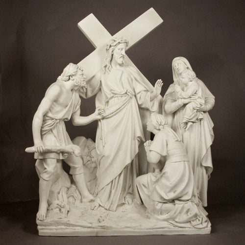 Freestanding Fiberglass Stations of the Cross | Bronze