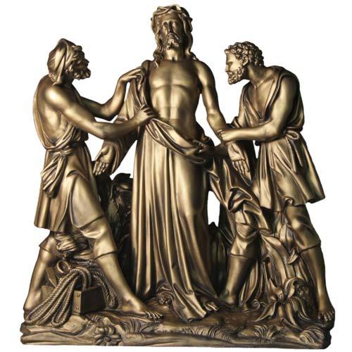 Freestanding Fiberglass Stations of the Cross | Bronze