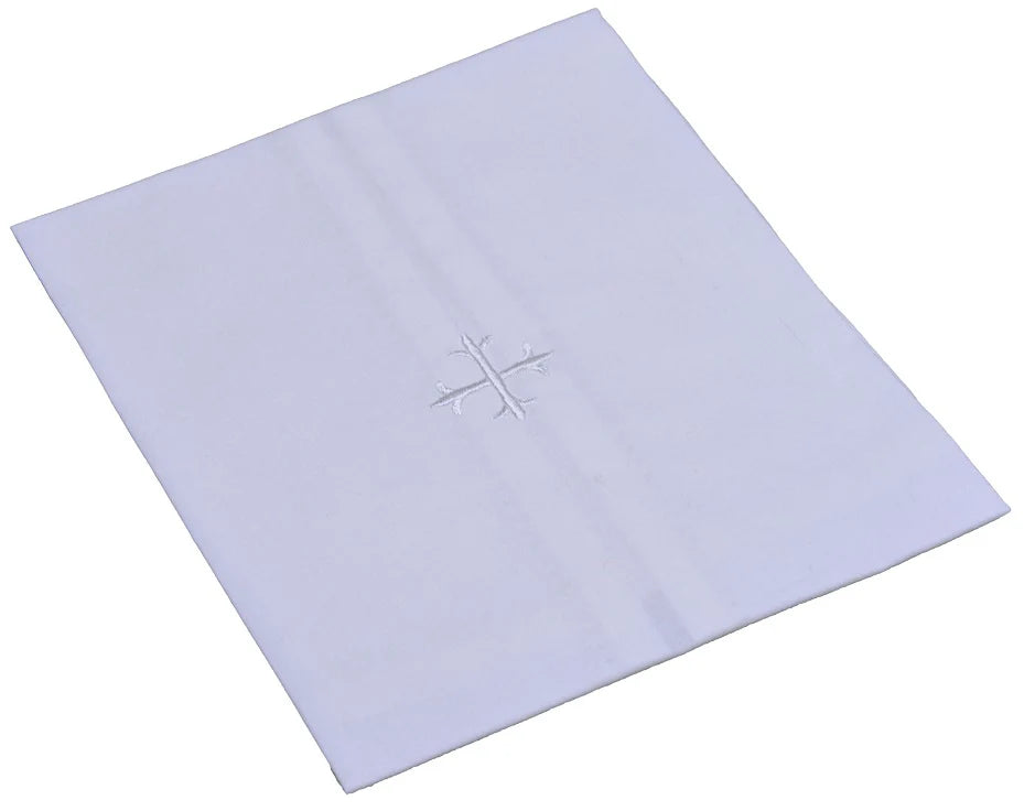 Cotton Mass Linens Embroidered with White Cross