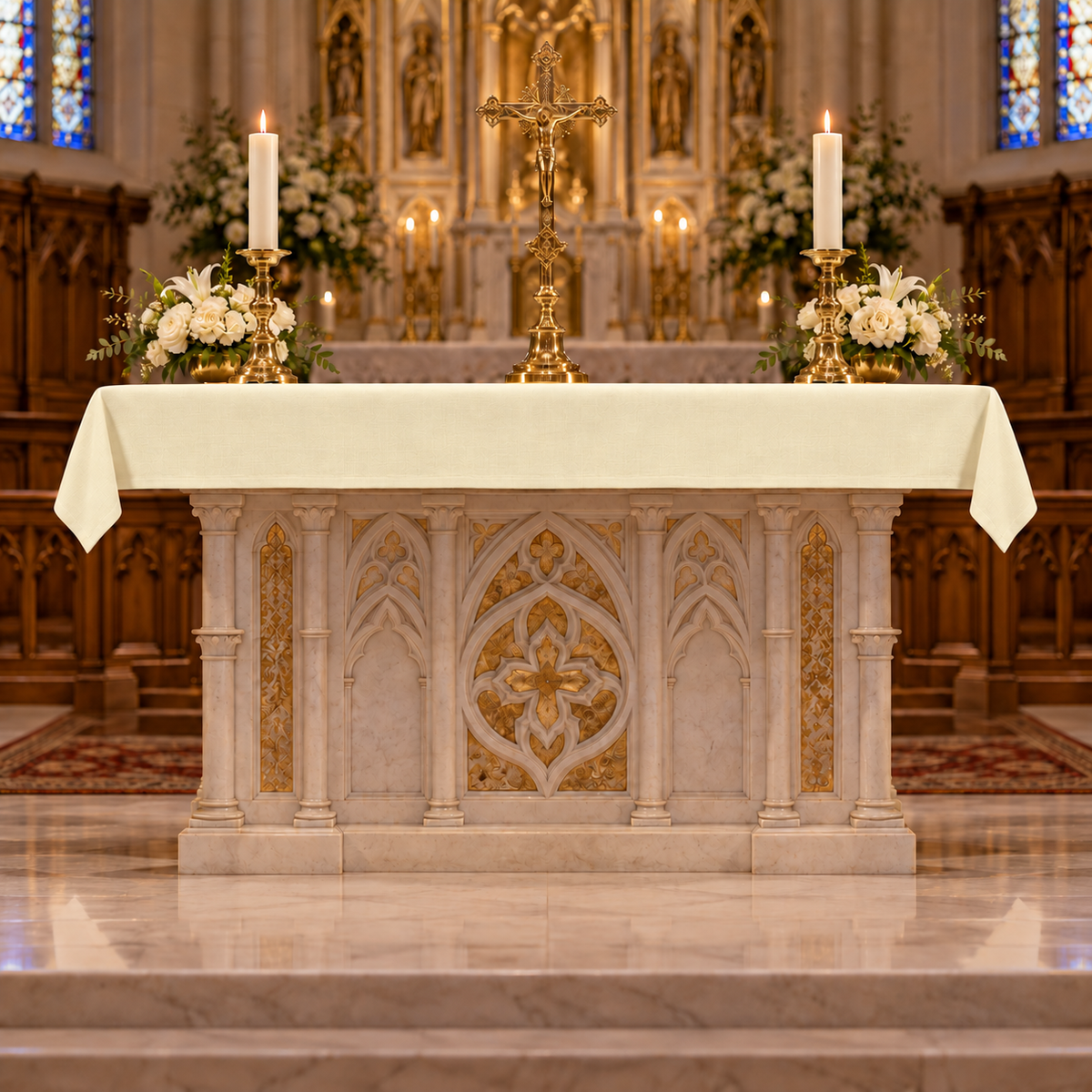 Pius Custom Altar Cloth | Easy-Care 100% Polyester