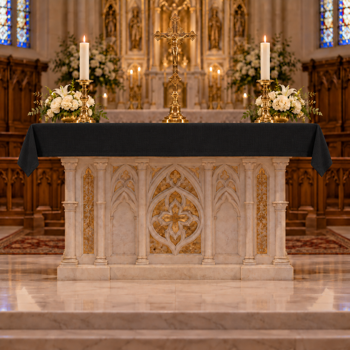 Pius Custom Altar Cloth | Easy-Care 100% Polyester