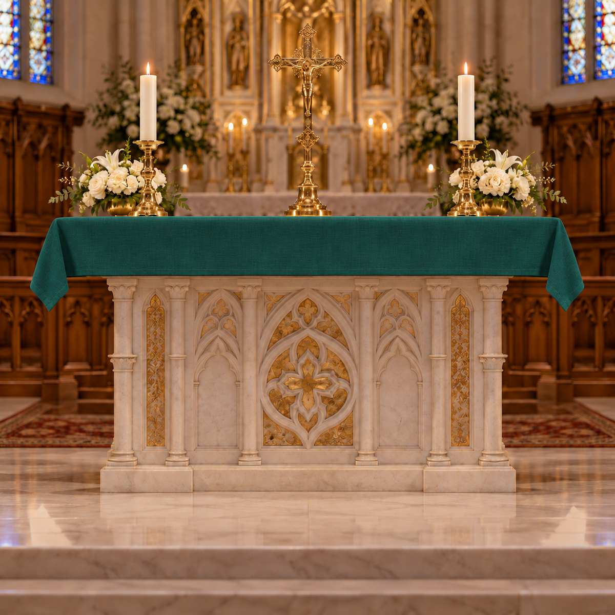 Pius Custom Altar Cloth | Easy-Care 100% Polyester