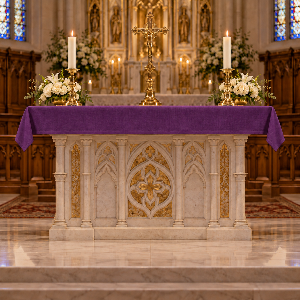 Pius Custom Altar Cloth | Easy-Care 100% Polyester