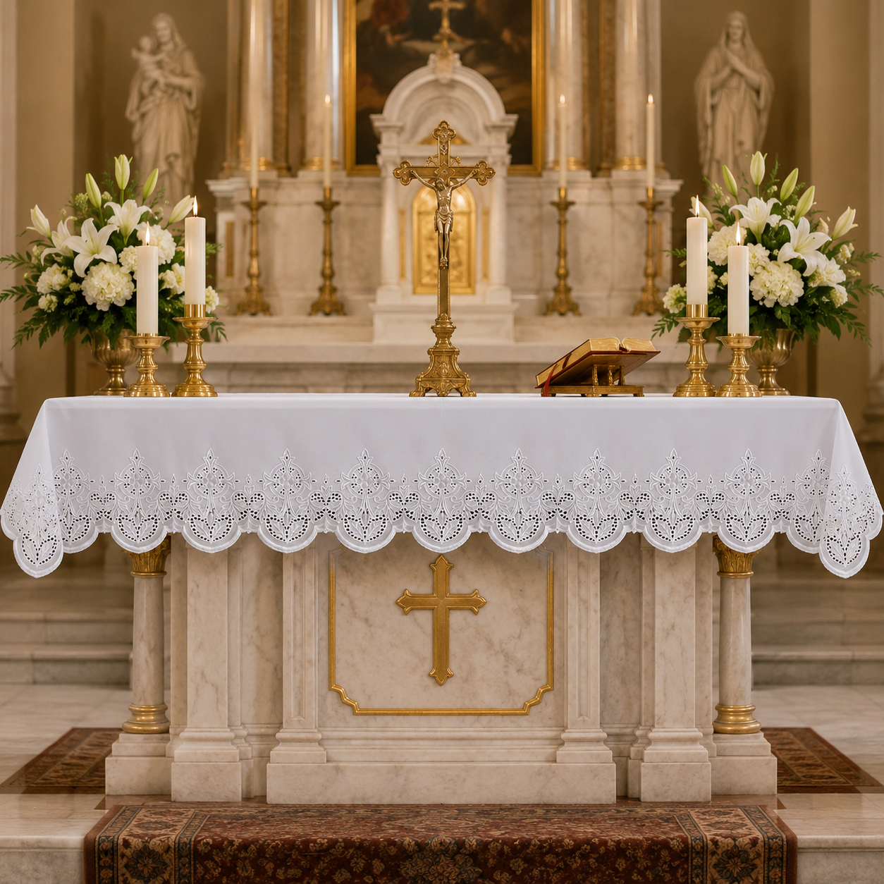 Altar Cloth | Washable Polyester | Silk Embroidery | 508W