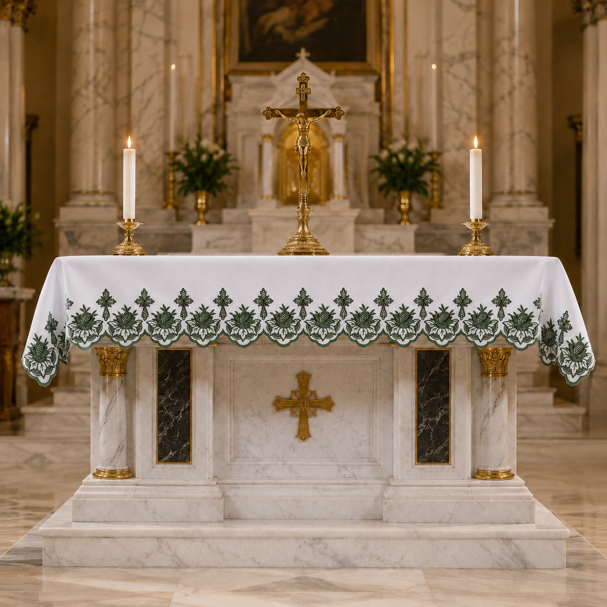 Altar Cloth | Washable Polyester | Silk Embroidery | 1108GR