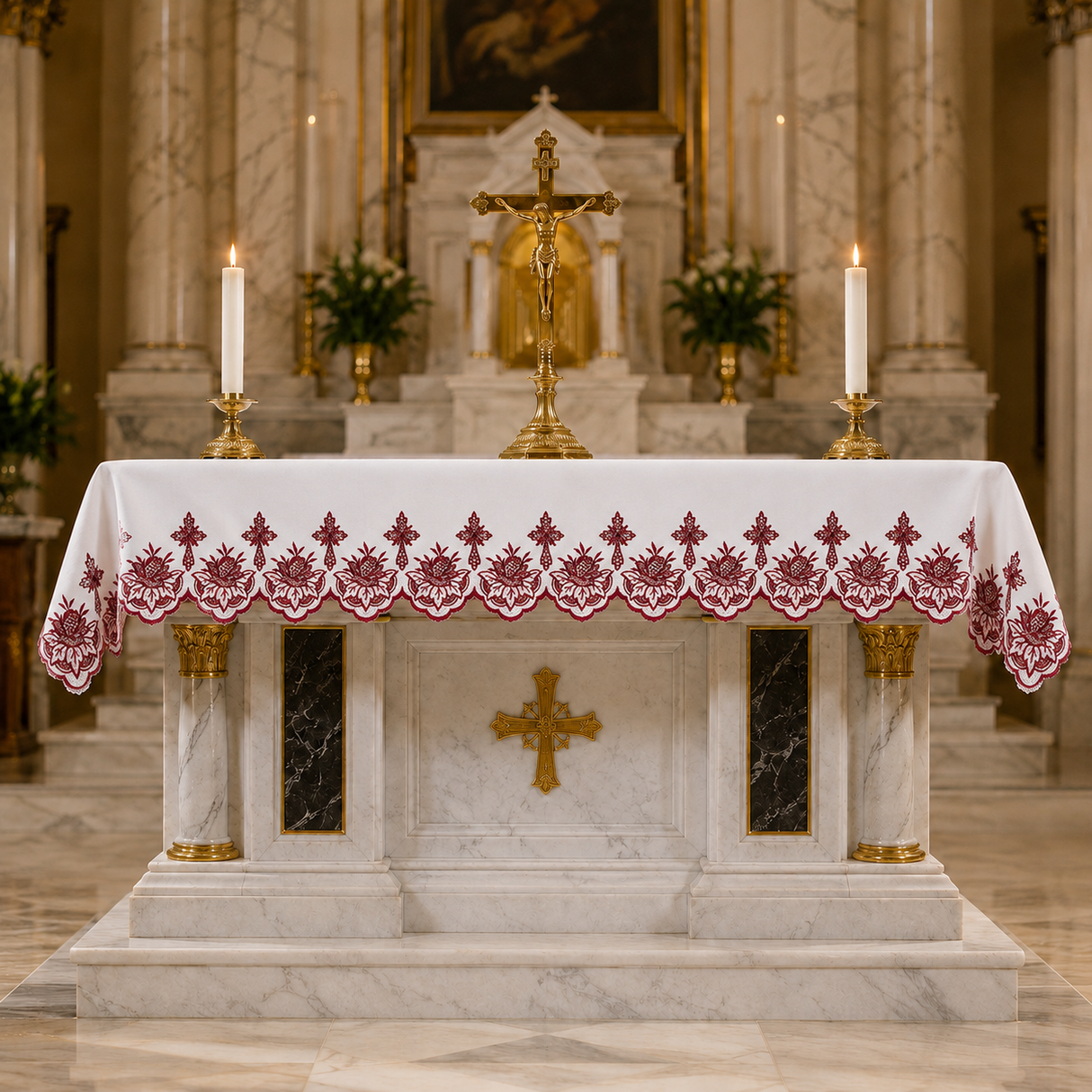 Altar Cloth | Washable Polyester | Silk Embroidery | 1108R
