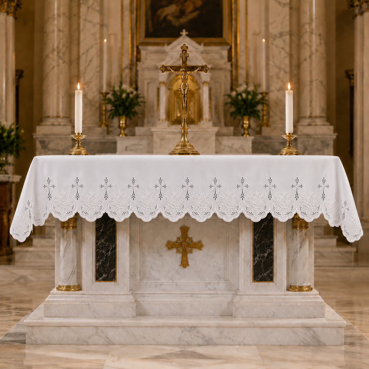 Altar Cloth | Washable Polyester | Silk Embroidery | 1108W