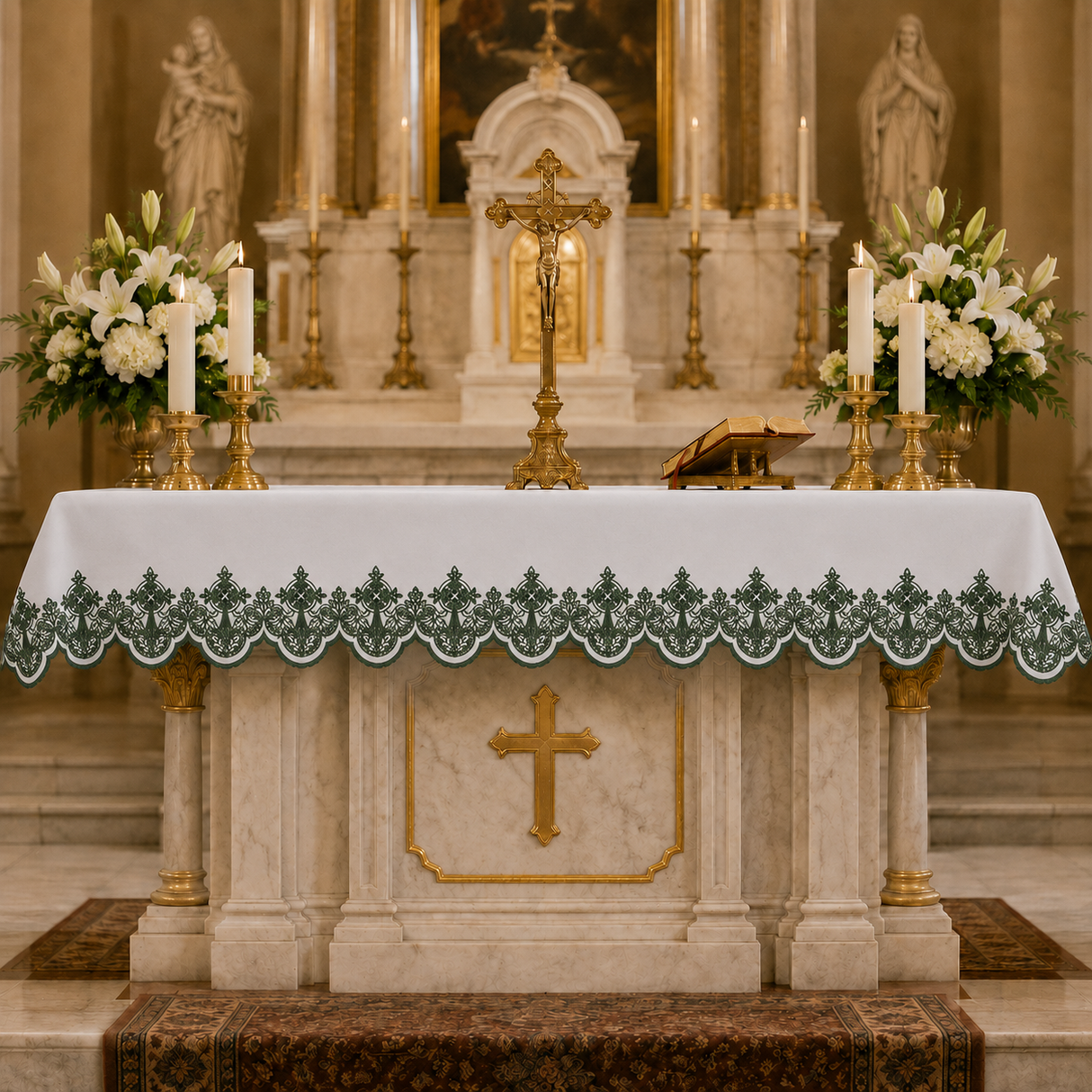 Altar Cloth | Washable Polyester | Silk Embroidery | 508GR
