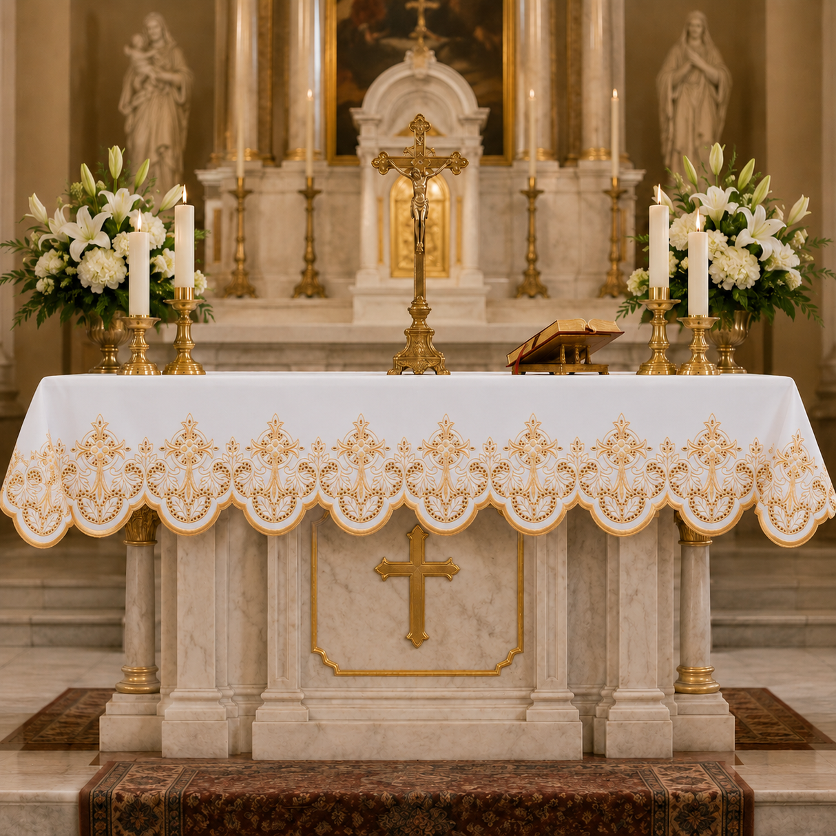 Altar Cloth | Washable Polyester | Silk Embroidery | 508GO