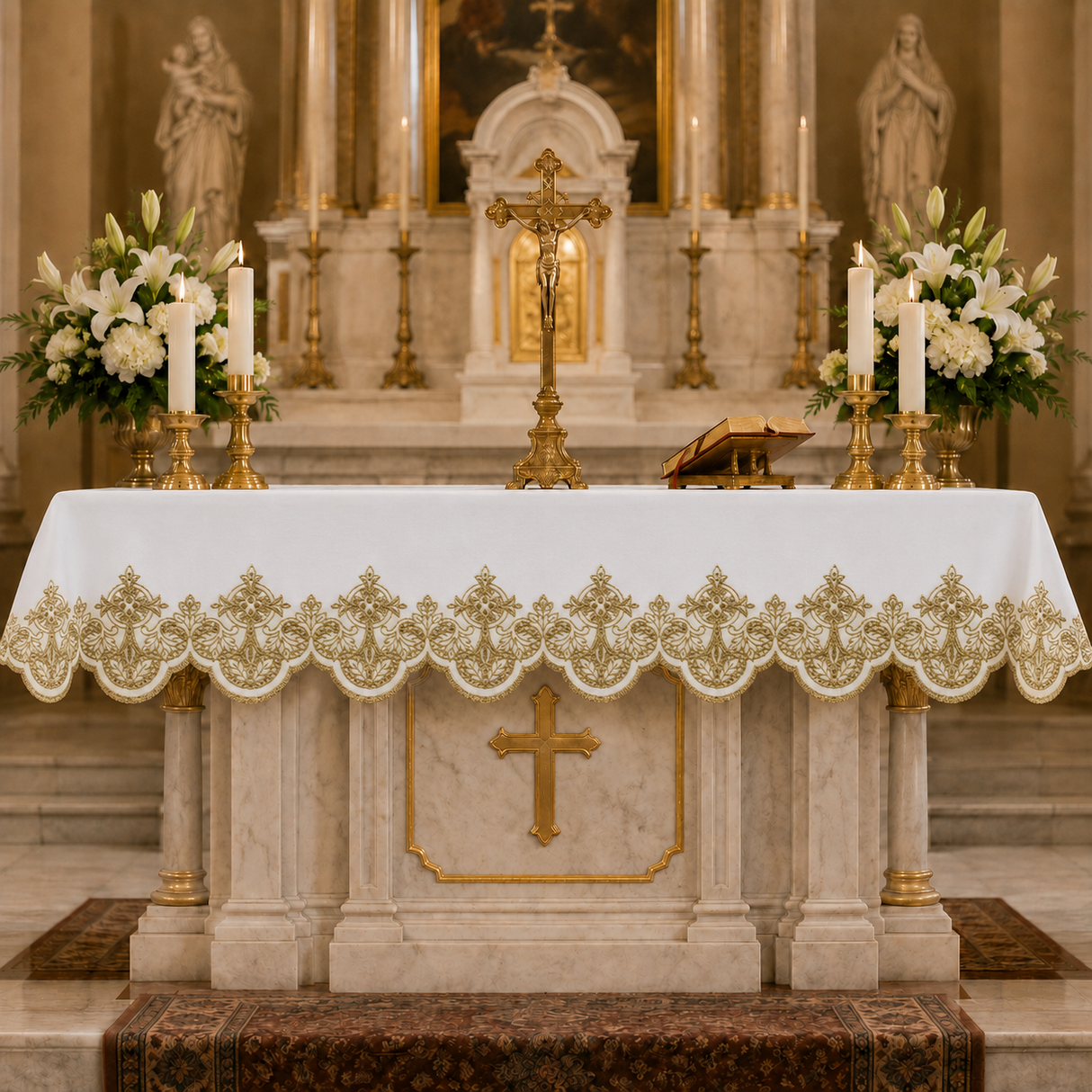 Altar Cloth | Washable Polyester | Gold Metallic | 508MG