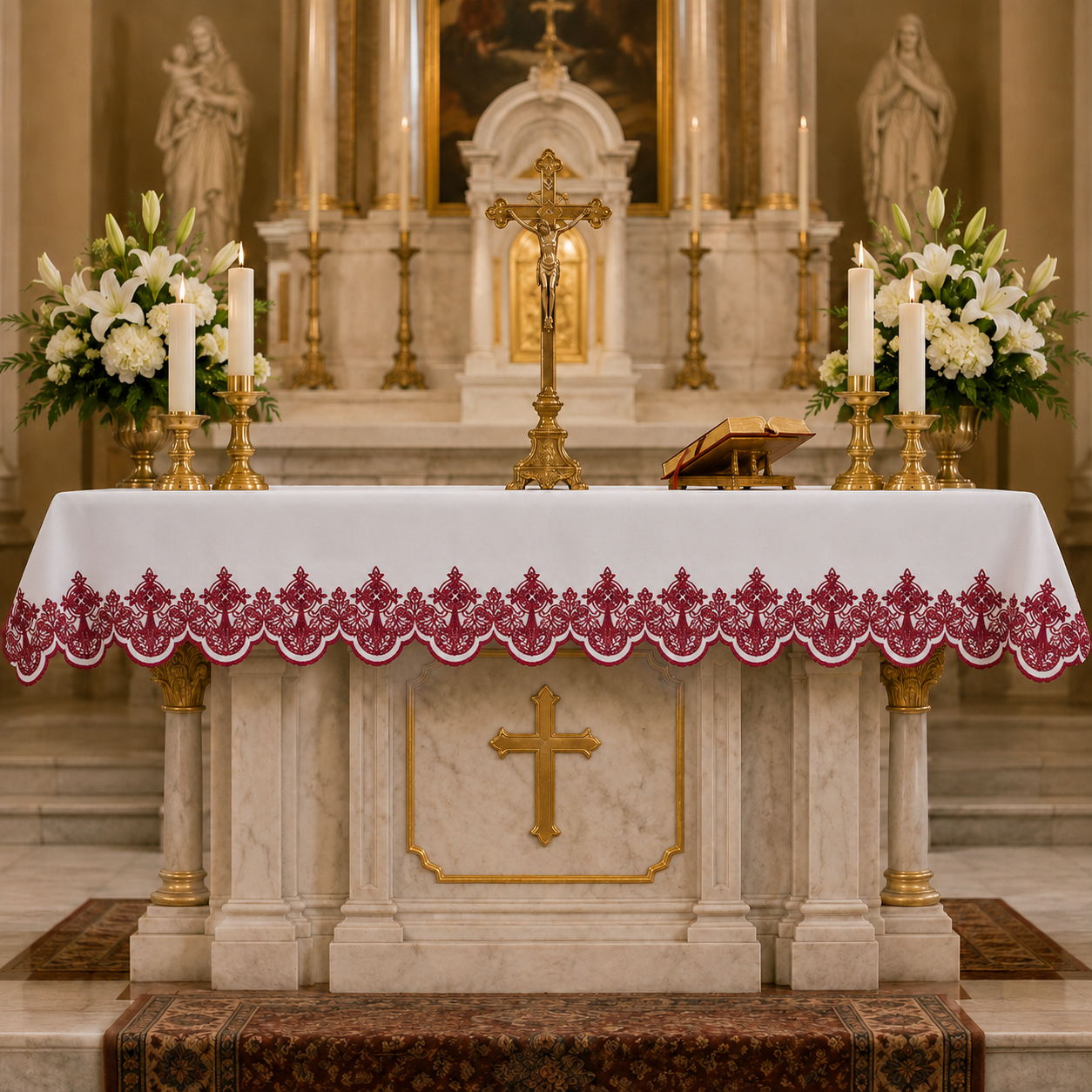 Altar Cloth | Washable Polyester | Silk Embroidery | 508R