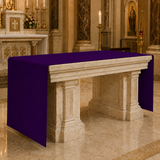 Violet Altar Cloth | Polyester Linen Weave