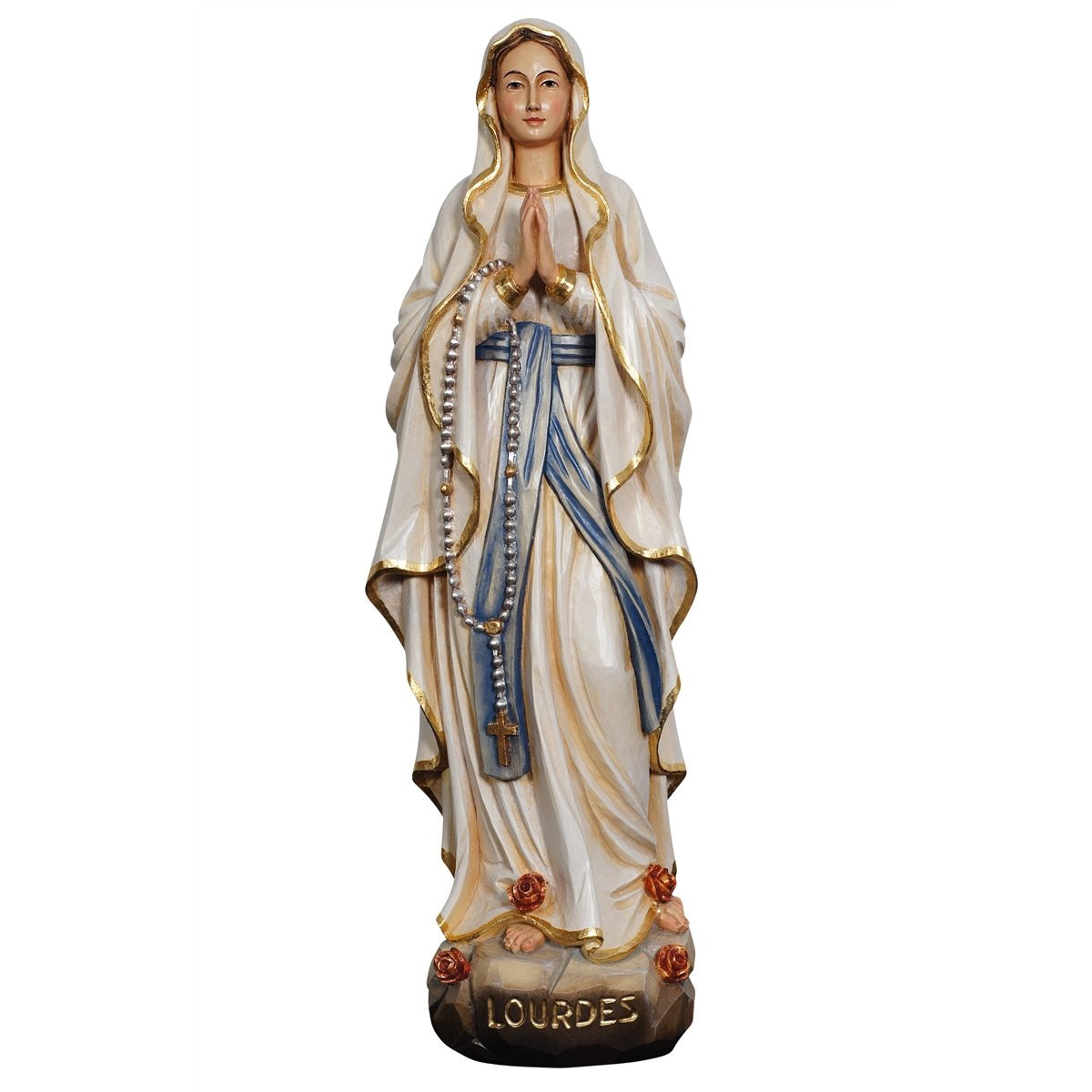 Wood Statue of Our Lady of Lourdes