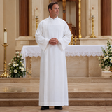 Front Wrap Alb — Abbey Brand | Liturgical Vestment for Clergy