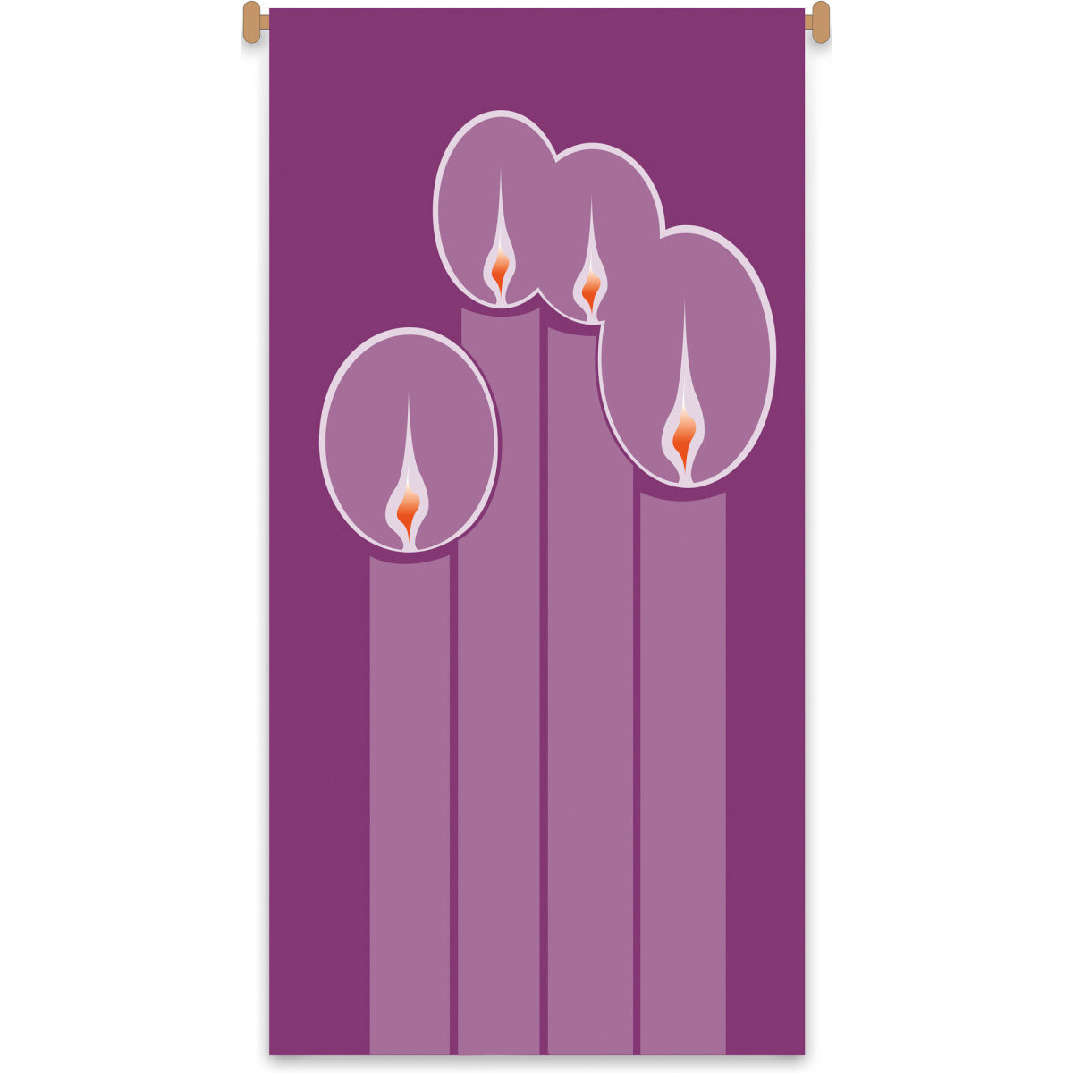 Advent Candles Banner - 48" x 24"