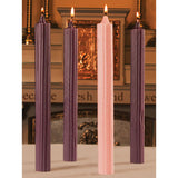 Dripless Advent Altar Candles | 100% Beeswax Hollowcore