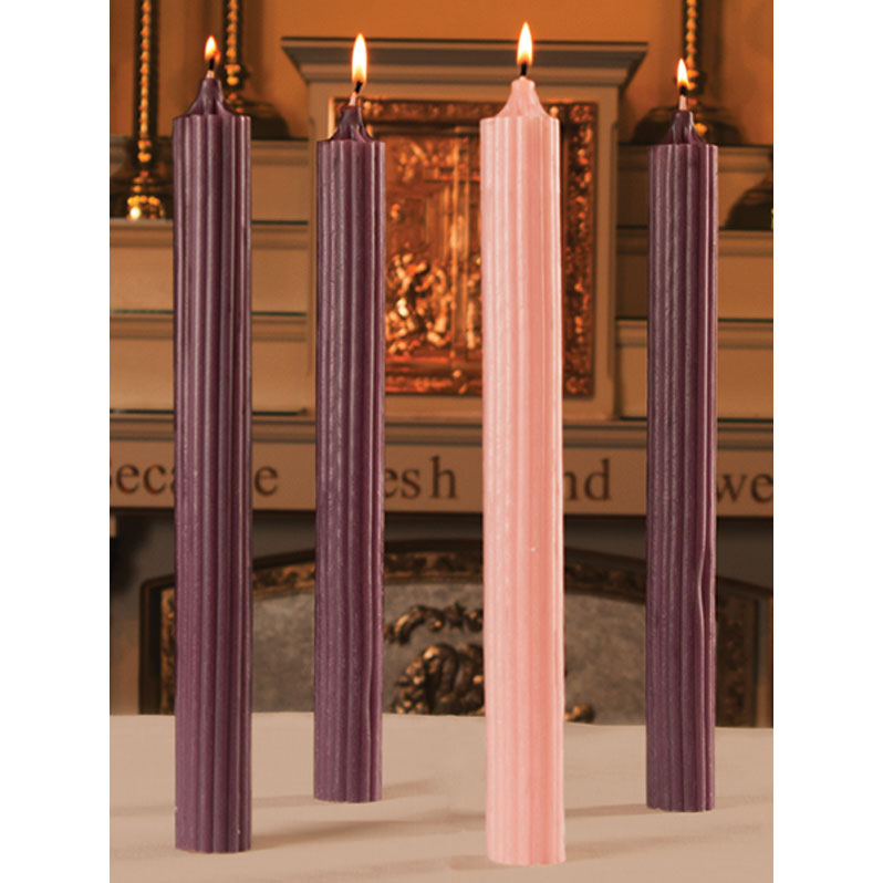 Dripless Advent Altar Candles | 100% Beeswax Hollowcore