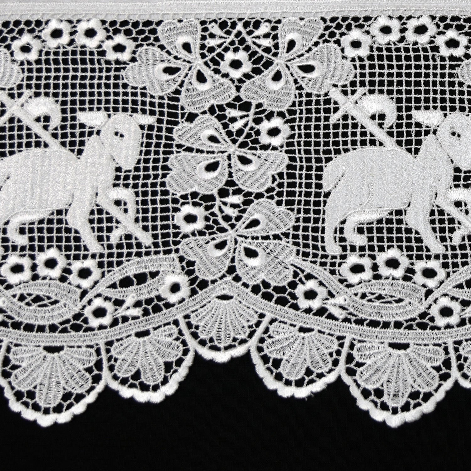 Lace with Agnus Dei Embroidery #5995