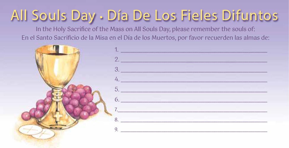 Bilingual All Souls Day Offering Envelope | per 100