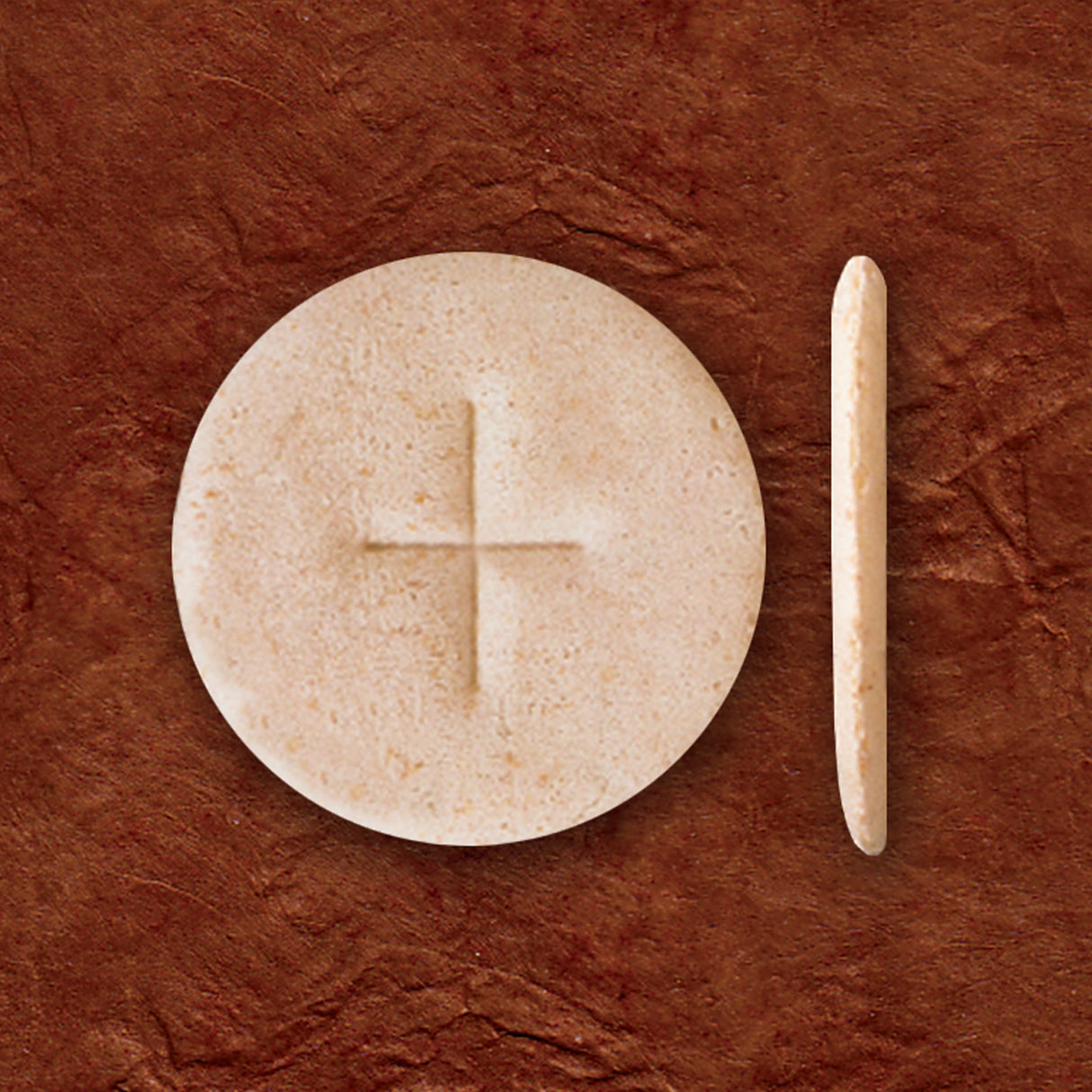 1-3/8" DOUBLE THICK Whole Wheat Communion Bread Wafers