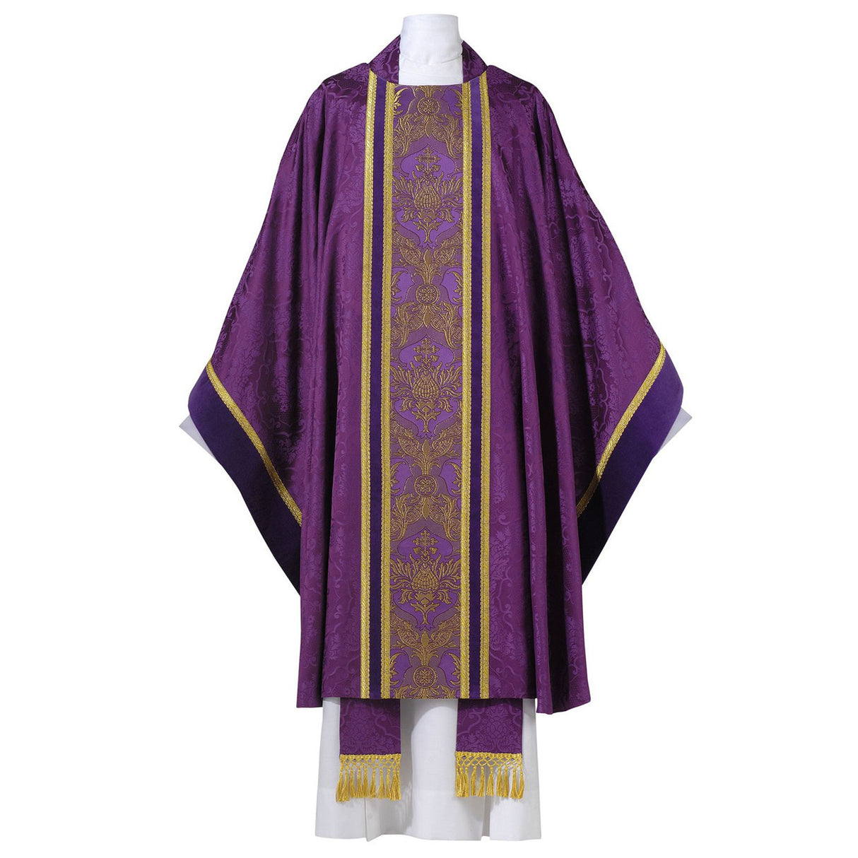 Floral Damask Chasuble with Velvet - Baroque - Arte/Grosse