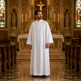 Traditional Alb with Neck Ties — Beau Veste | Perma Press 65/35 Poly Cotton