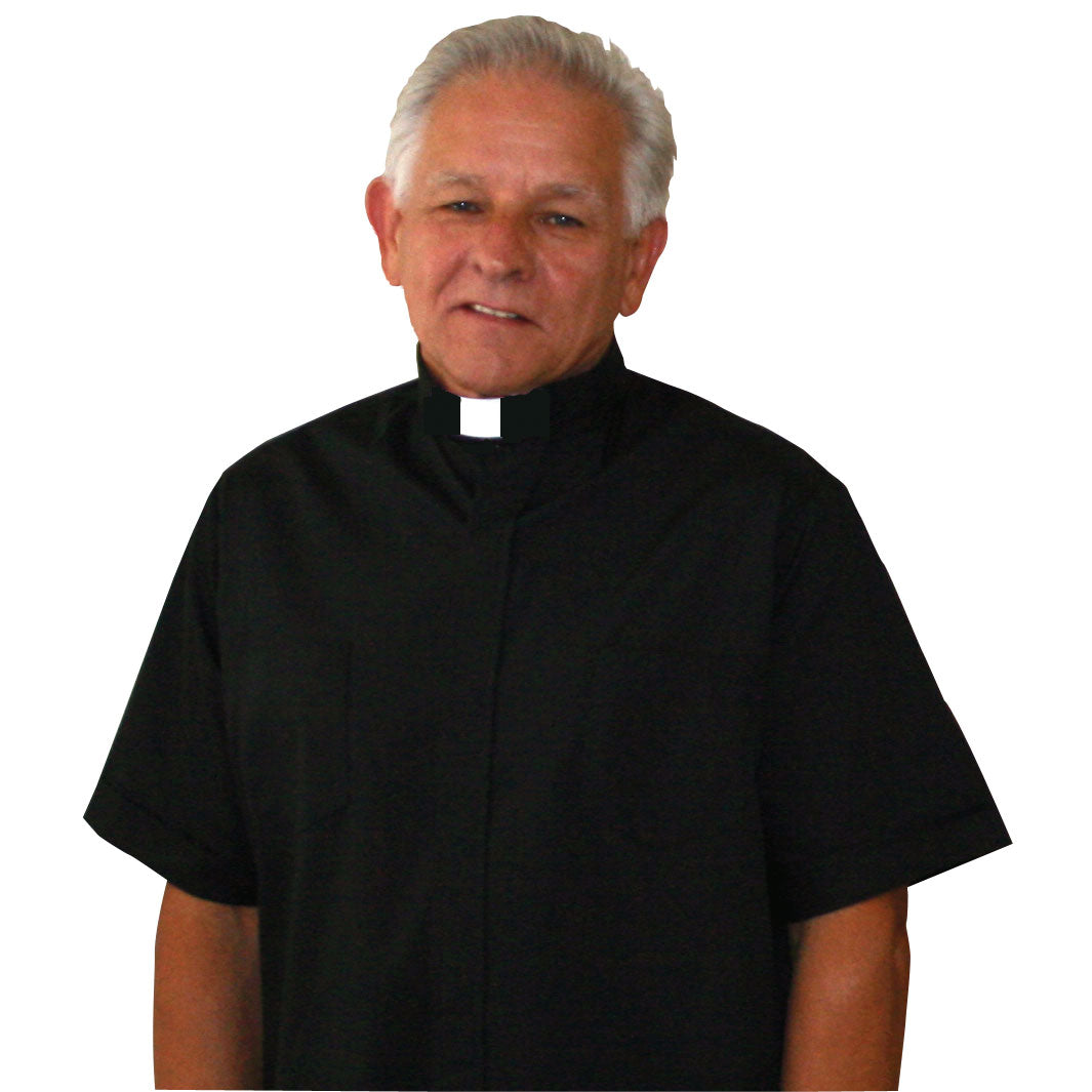 Black Tab Collar Clergy Shirt - Beau Veste