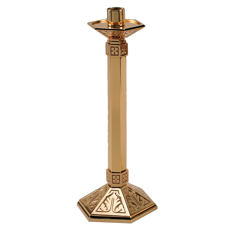 Cast Bronze Altar Candle Holder