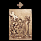 Set of 14 Stations of the Cross - Bronze Fiberglass