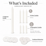 Complete Candlelight Service Set for 125, 250 or 400 People