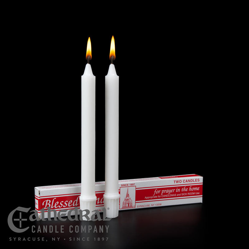 Candlemas Day Candles - 25/32" x 8-1/4" - Stearine