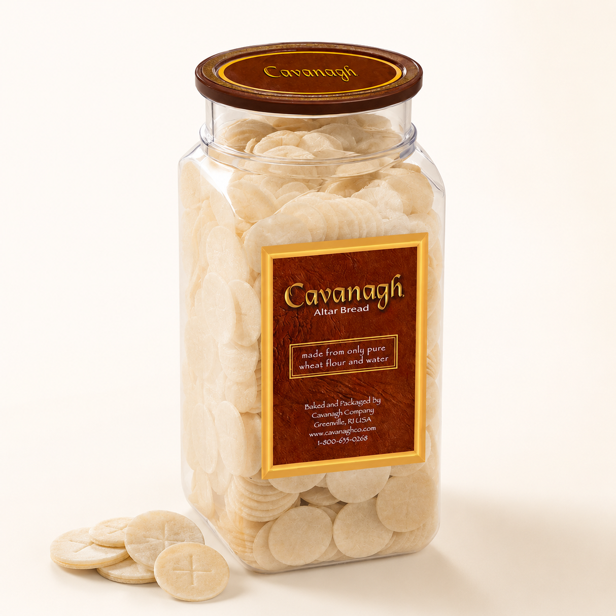 1-3/8" Whole Wheat Communion Bread Wafers