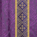 Lightweight Damask Chasuble with Saxony Brocade - Arte/Grosse