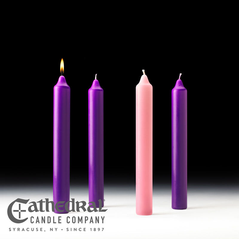 Church Advent Candle Sets - Cathedral Candle