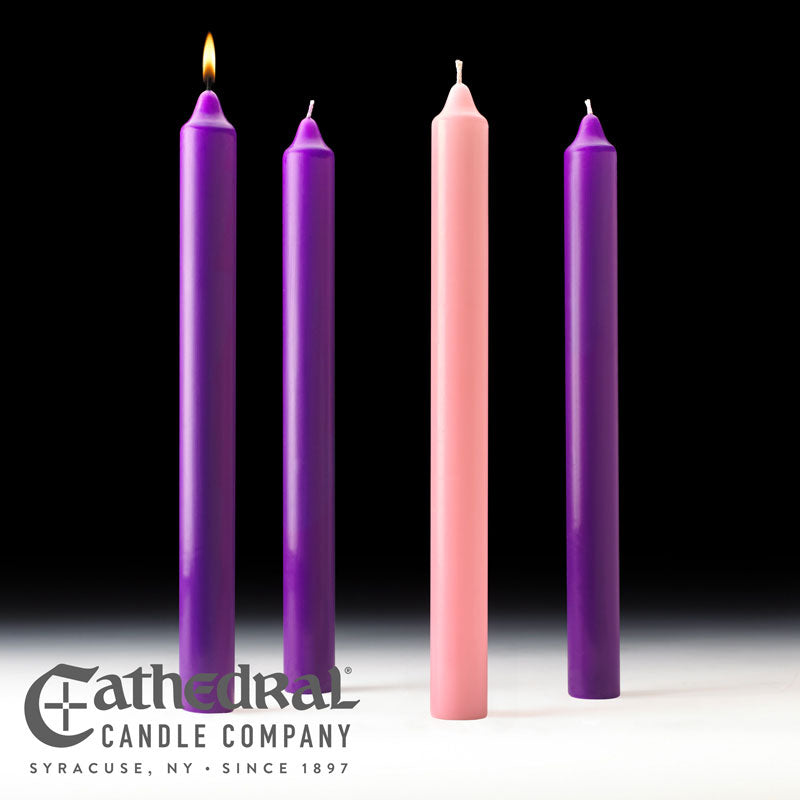 Church Advent Candle Sets - Cathedral Candle