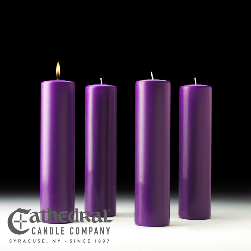 Church Advent Candle Sets - Cathedral Candle