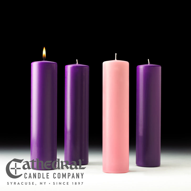 Church Advent Candle Sets - Cathedral Candle