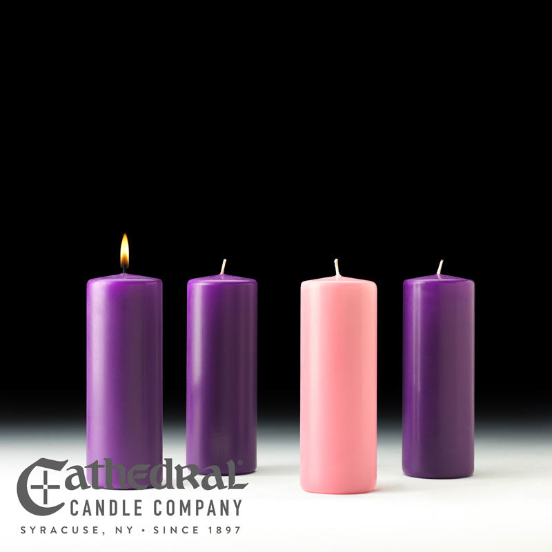 Church Advent Candle Sets - Cathedral Candle