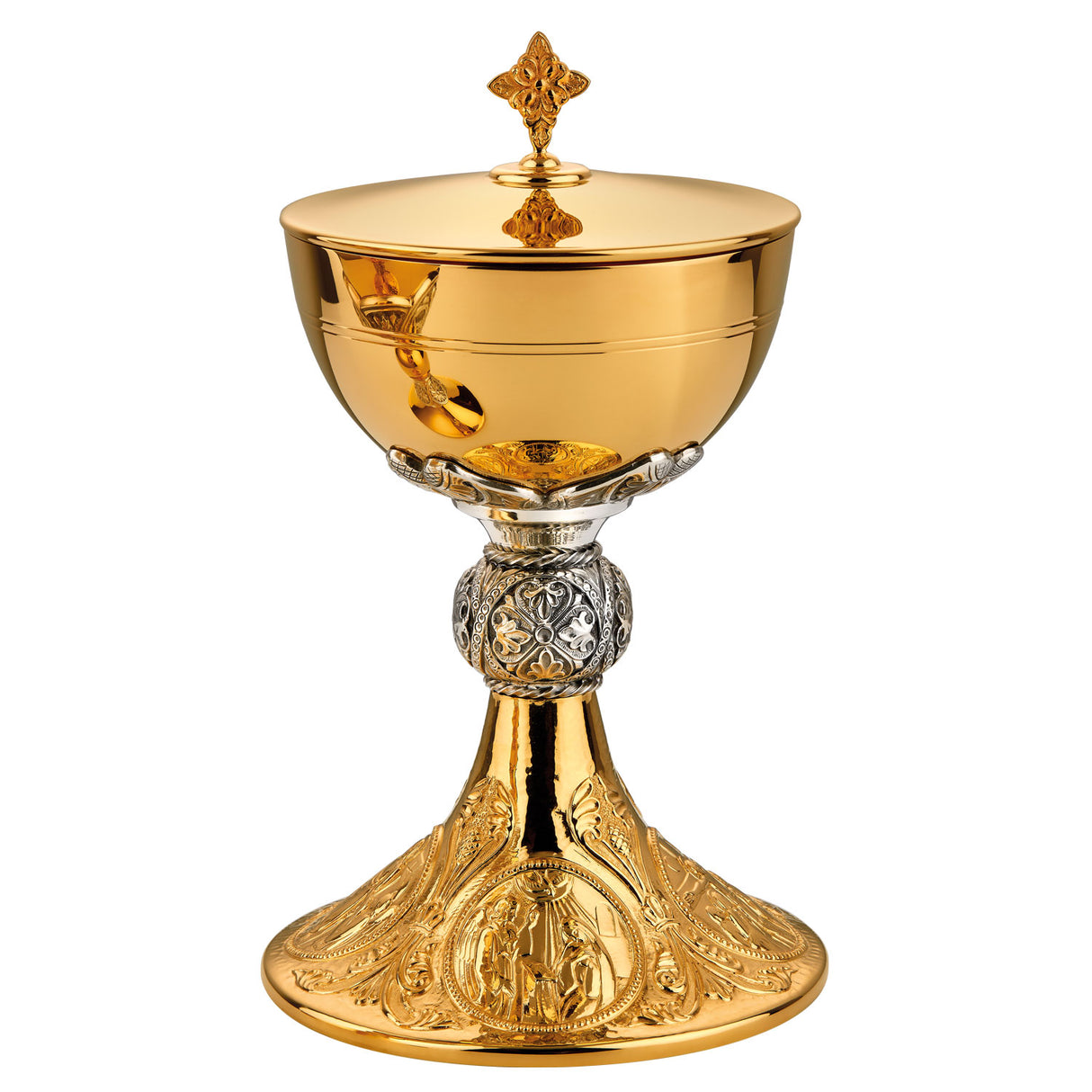 Ciborium with Annunciation, Last Supper, Crucifixion and Resurrection Medallions