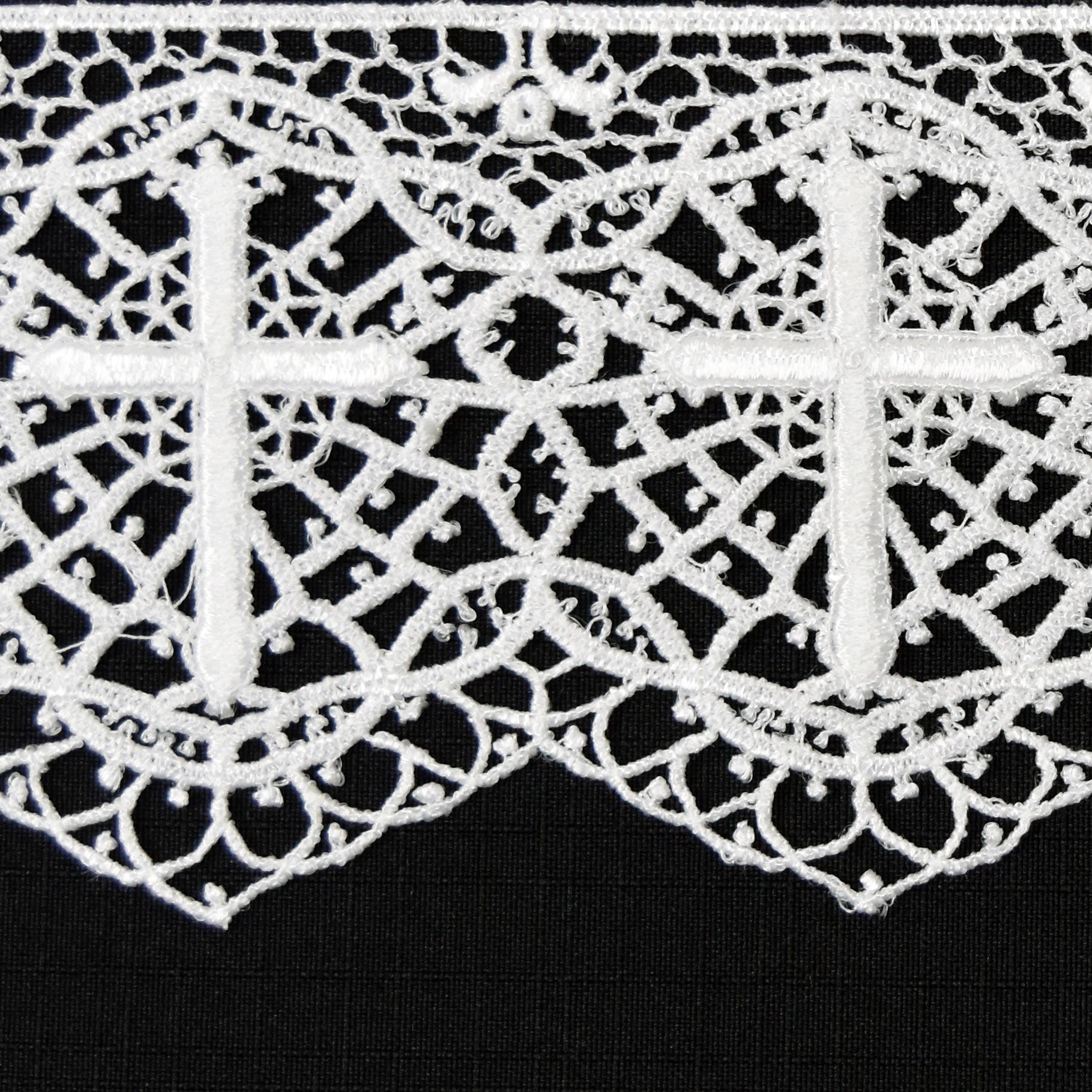 Lace with Cross Embroidery #5875