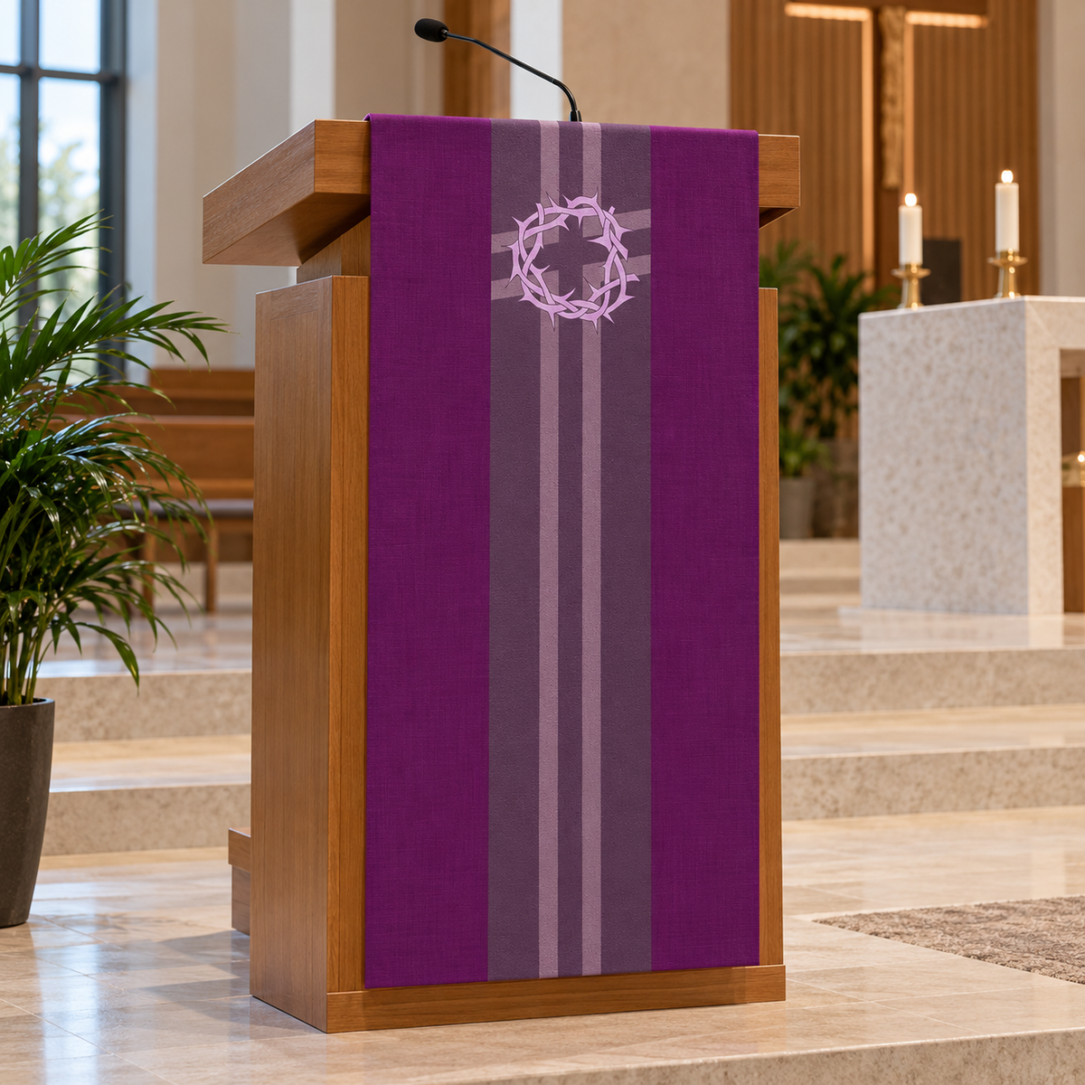 Crown of Thorns Lenten Lectern Hanging | Slabbinck 5117