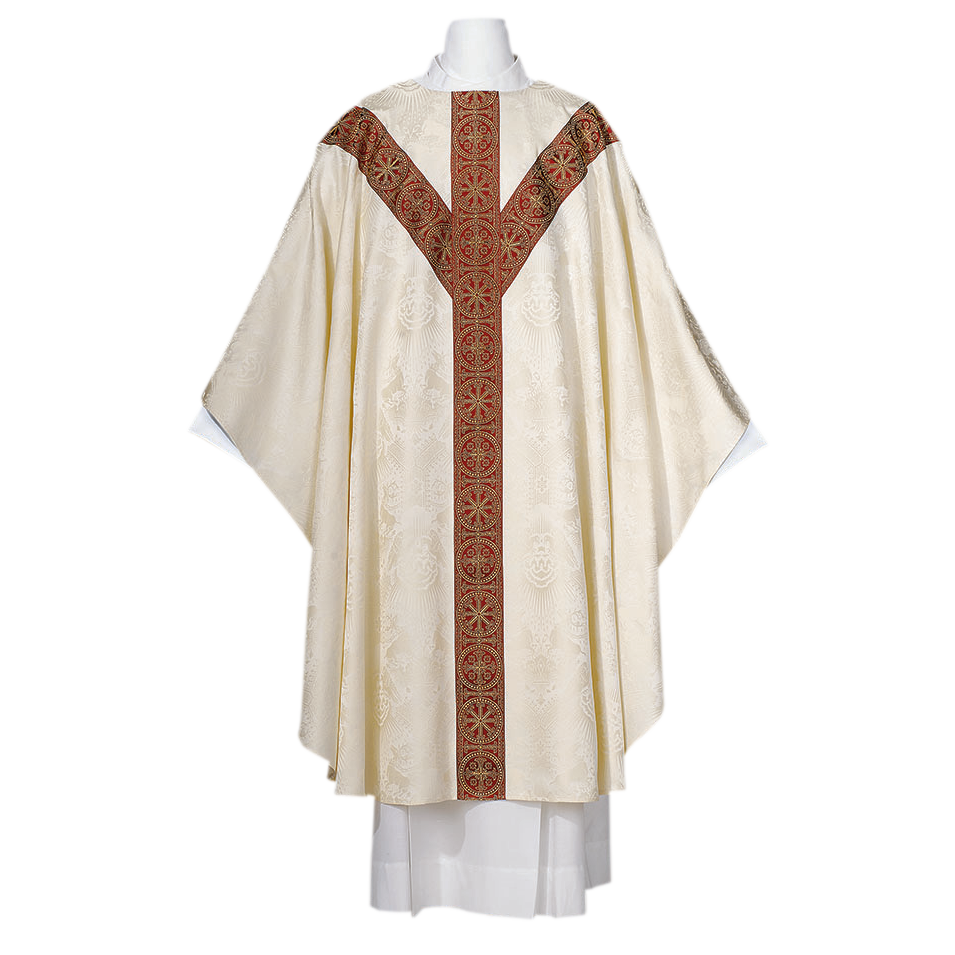 Lightweight Chasuble in Deerdamask Wool - Arte/Grosse