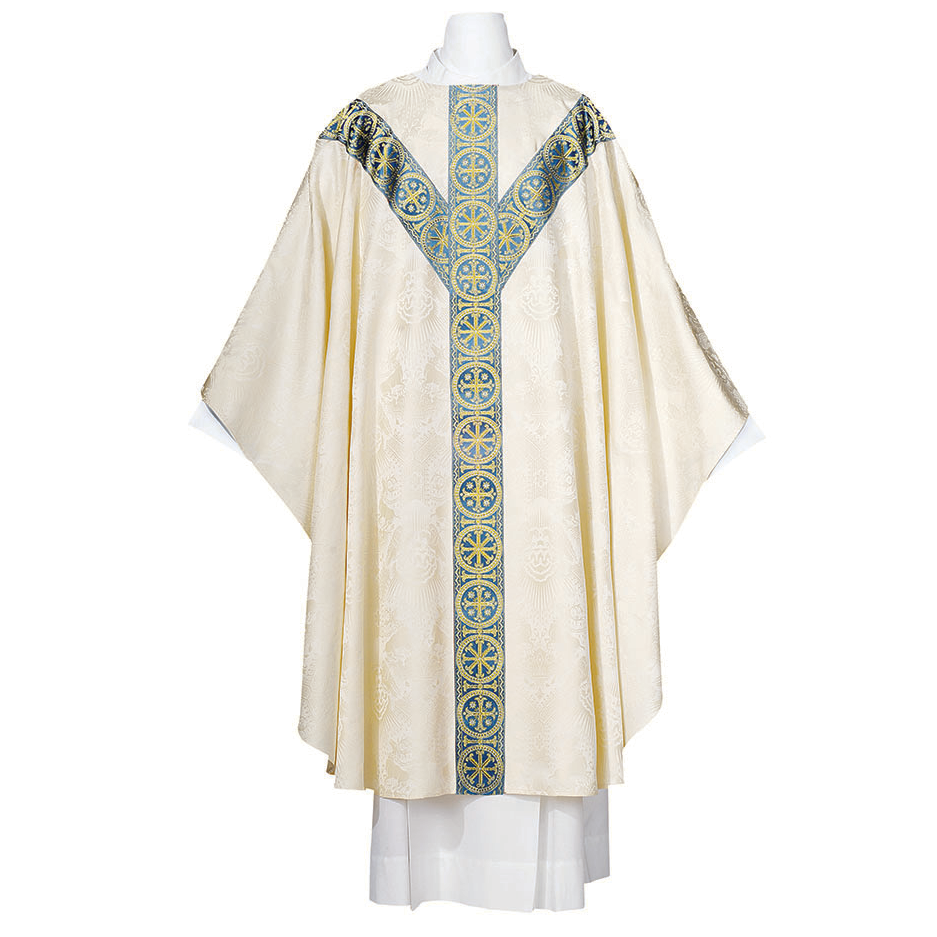 Lightweight Chasuble in Deerdamask Wool - Arte/Grosse