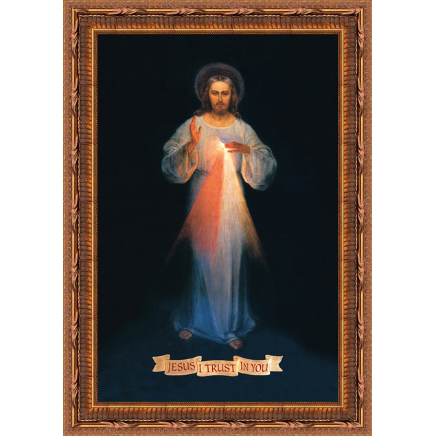 Divine Mercy Framed Art (14" x 21")