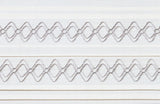 Washable Altar Cloth | Blended Belgian Linen with Grey Domus Embroidery - up to 40" wide