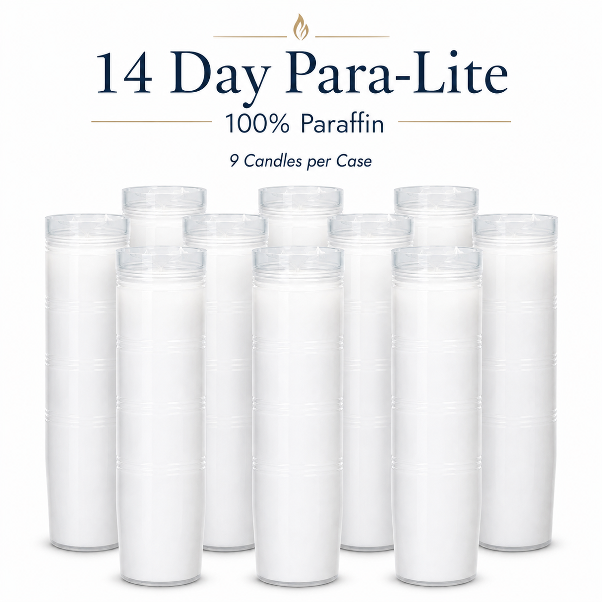 Emkay 14-Day Para-Lite Sanctuary Candle #760 – Plastic – Case of 9