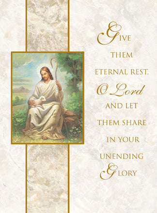 Mass Card for the Deceased | Eternal Rest | box of 100