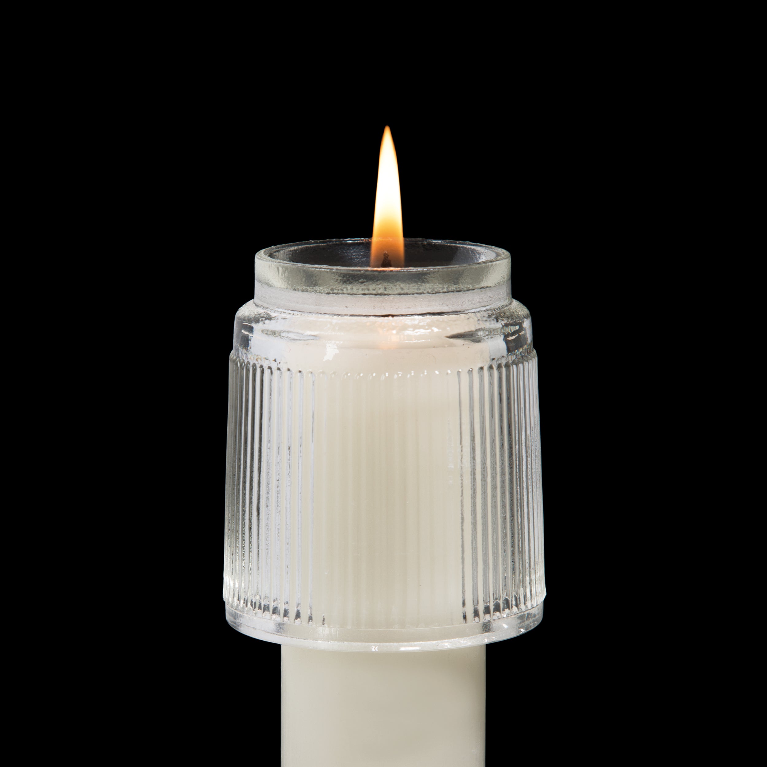 Glass Candle Follower | Cathedral Candle